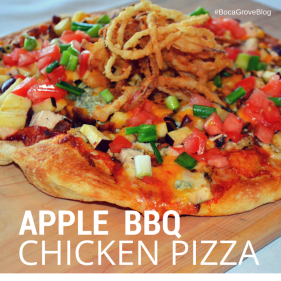 Apple BBQ Chicken Pizza